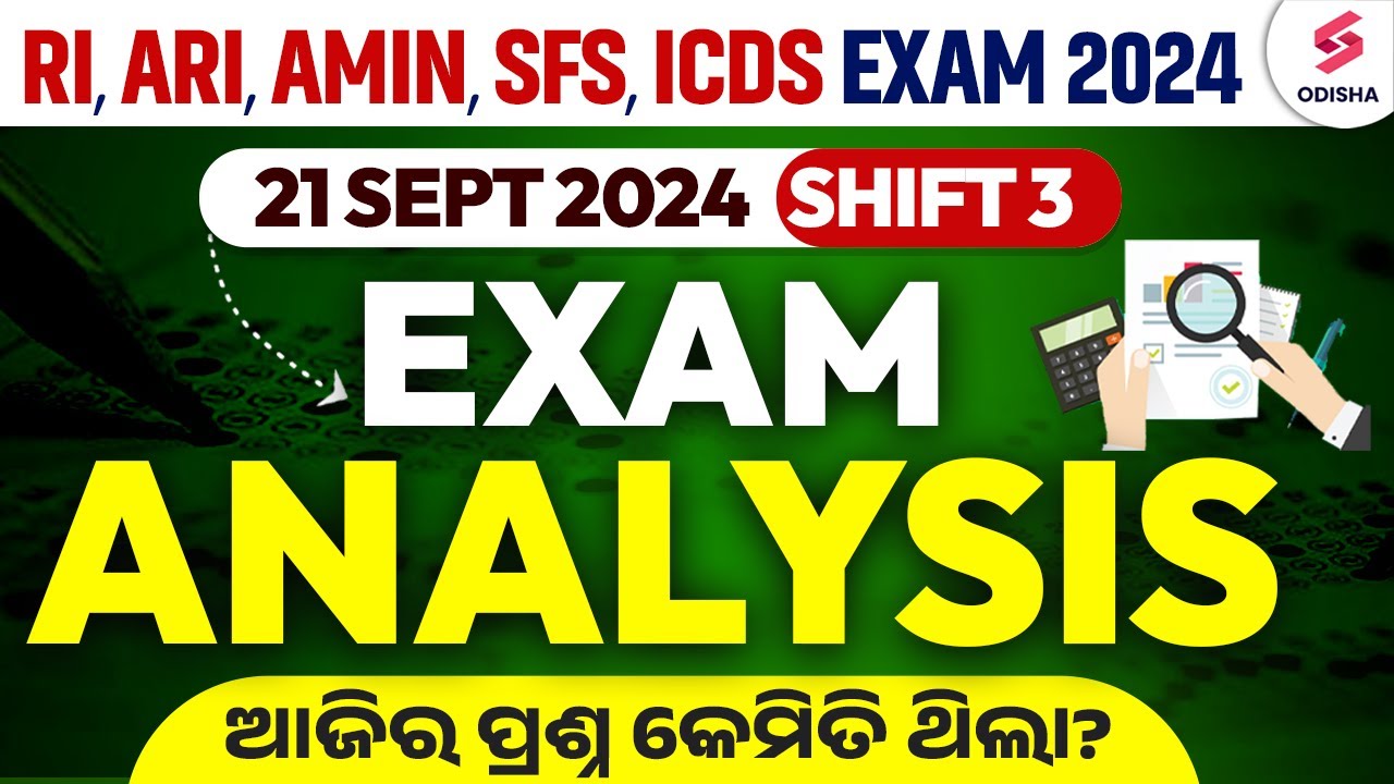 OSSSC RI Exam Analysis Today | RI Amin Shift 3 Analysis | RI ARI Amin Question Paper 2024