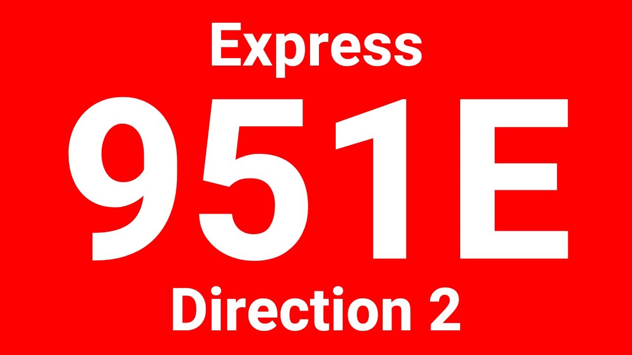 [SMRT] Hyperlapse of Express Service 951E (Direction 2)