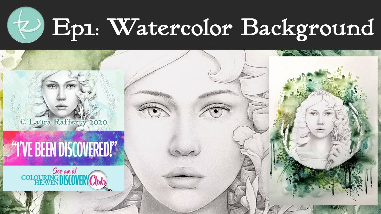 Persephone Ep 1: How to Paint a Watercolor Background for a Spring or Summer Abstract Feeling