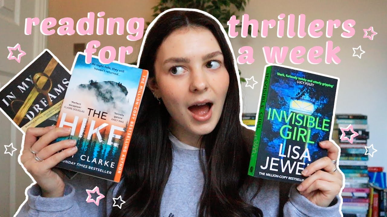 reading thrillers for a week | no spoiler reading vlog