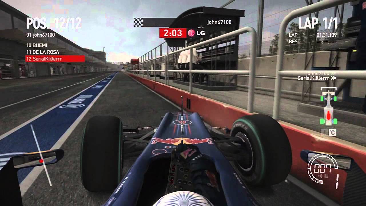 F1 2010 Massive Glitch & Huge Crash ★ Over Pit Wall ★ No Pit Regulations