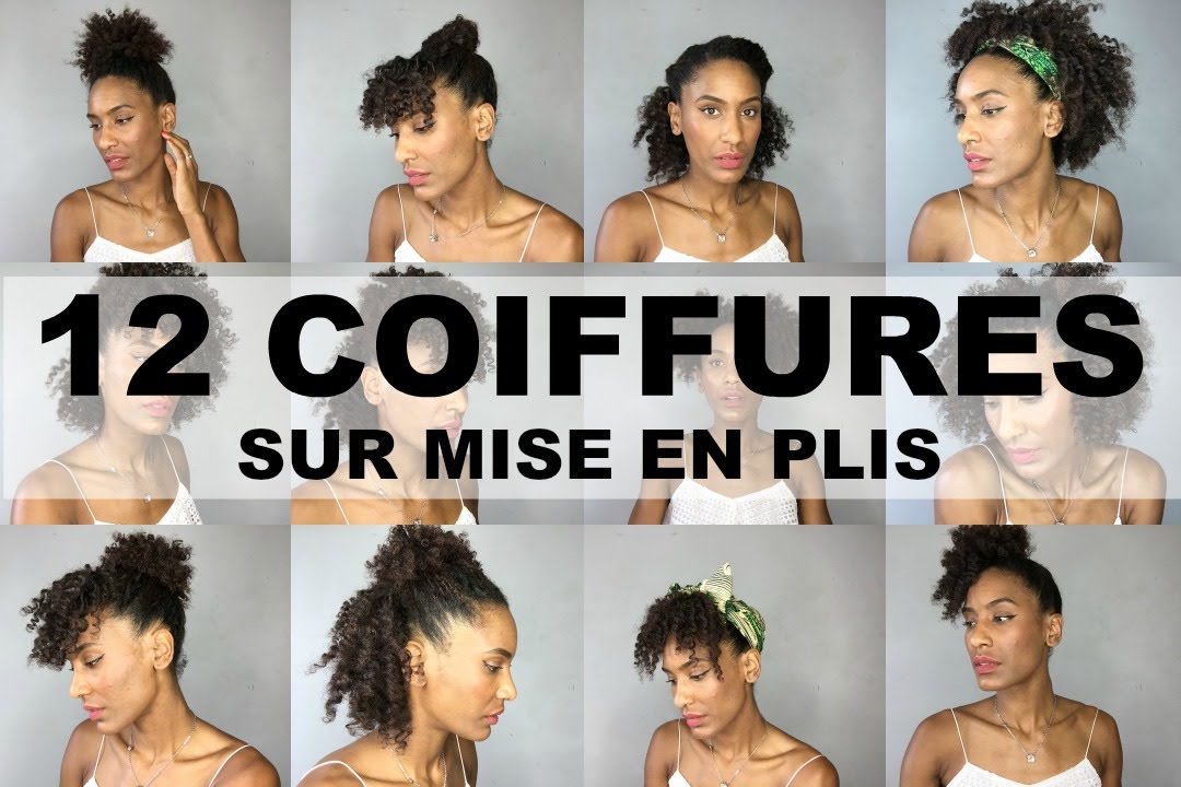 12 Coiffures Simples et Rapides Sur Cheveux Bouclés / Crépus (Flexi-rods)