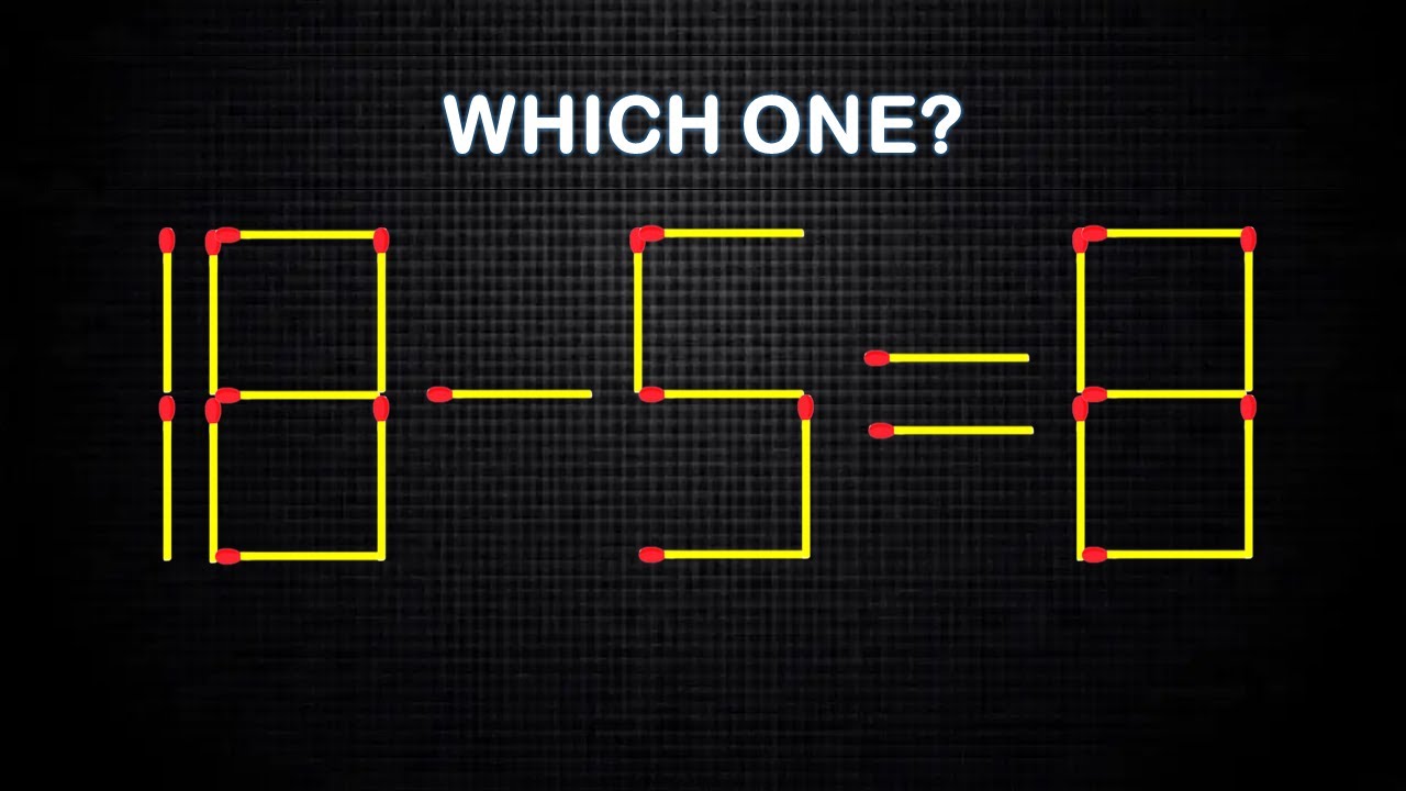 Only One Stick Can Make This Equation Correct