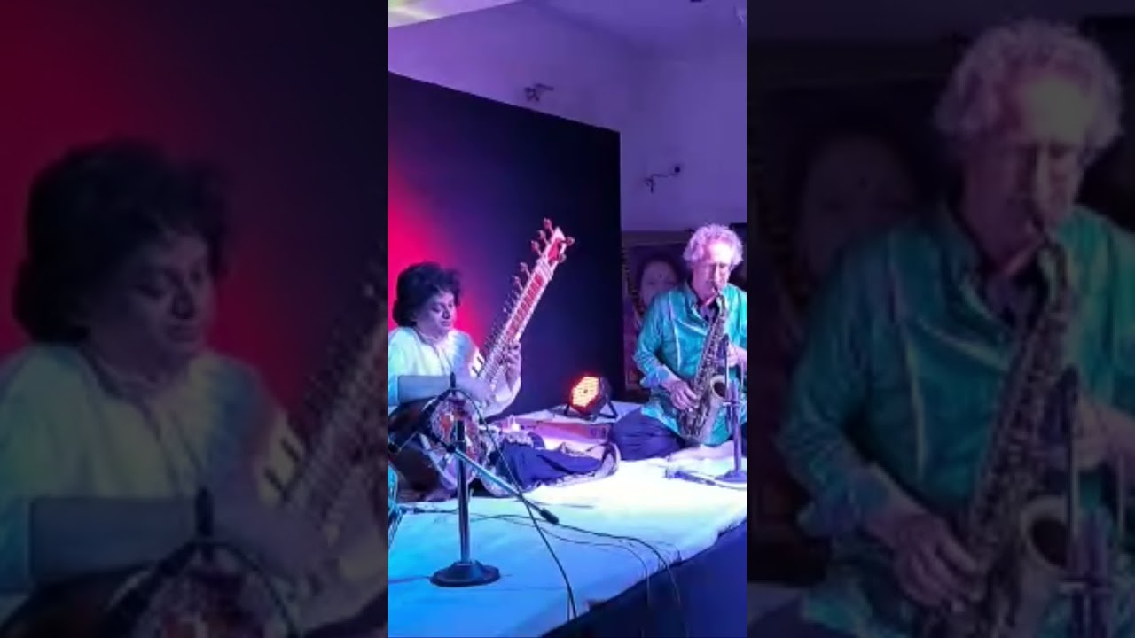 Trio Benares Live in Varanasi 2023. #deobratmishra #sitar #rogerhanschel #tabla  #saxophone #shorts
