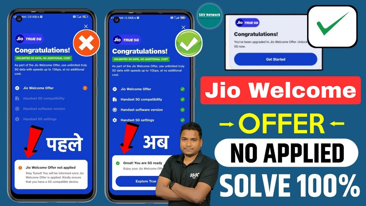 Jio Welcome Offer Not Applied Problem Solved, How to ask for Jio Welcome Offer, How to use Jio 5G