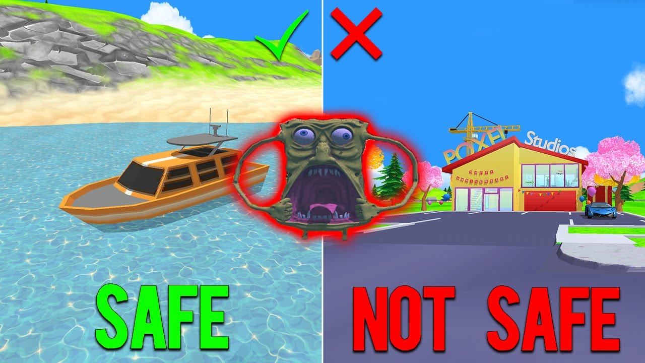 Dude Theft Wars Which Place is The Safest to Survive From Sponge.exe (Part 2) !!! 🤔🤔🤔