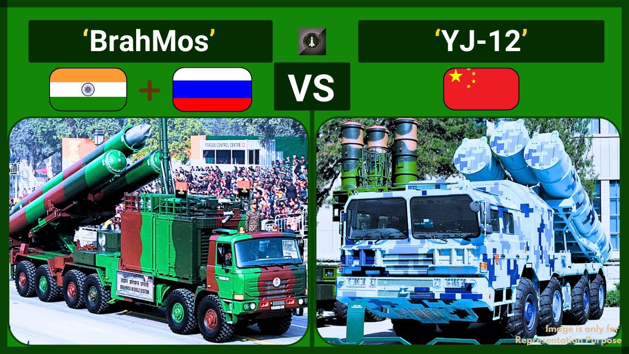 Comparative Analysis: India's BrahMos vs China's YJ-12 Supersonic Missiles