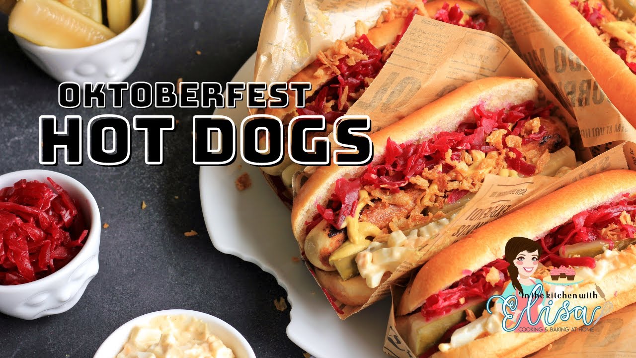 How to Make Oktoberfest Hot Dogs | Delicious Hot Dog Recipe with Homemade Sauerkraut