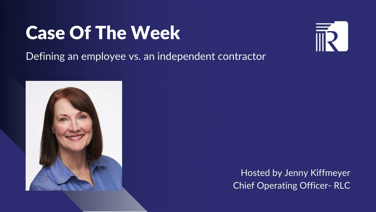 Defining an employee vs  an independent contractor
