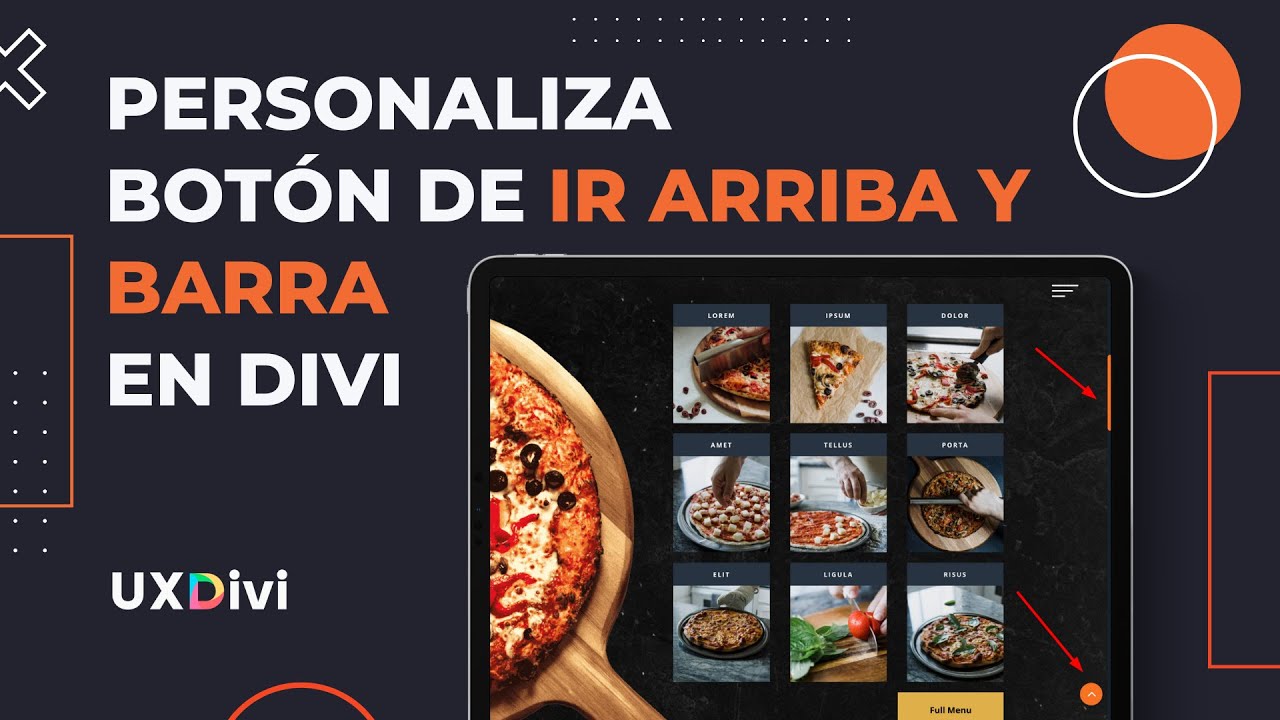 🔥 TUTORIAL DIVI: Cómo personalizar el BOTÓN IR ARRIBA y la barra de DESPLAZAMIENTO EN DIVI con CSS ✅