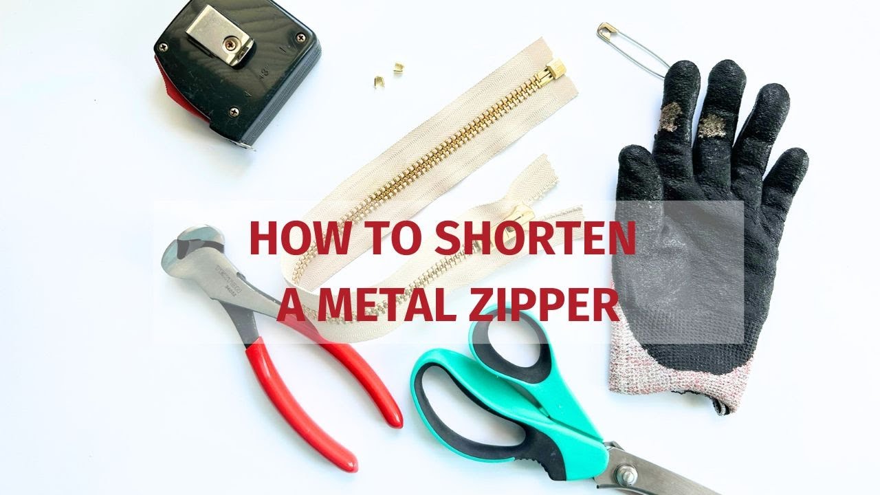 How to Shorten a Metal Zipper (step-by-step)