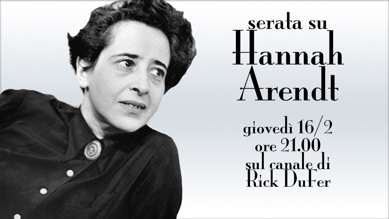 Serata su Hannah Arendt