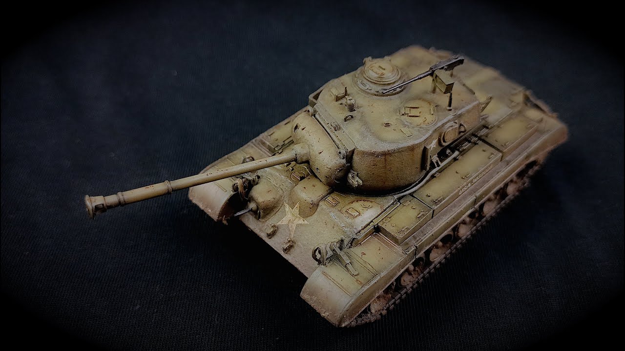 M26A1 Pershing Trumpeter 1/72 - Full Build Video
