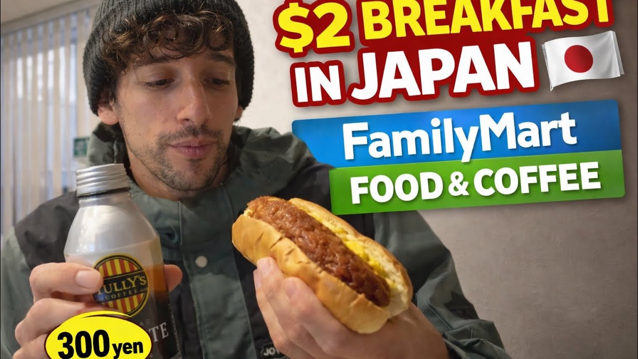 $2 Breakfast in Japan 🇯🇵 FamilyMart Food & Coffee