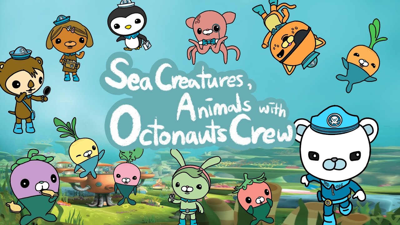 Sea Creatures and Animals with Octonauts Crew | Octonauts Friends | Vegimals | Kids Draw