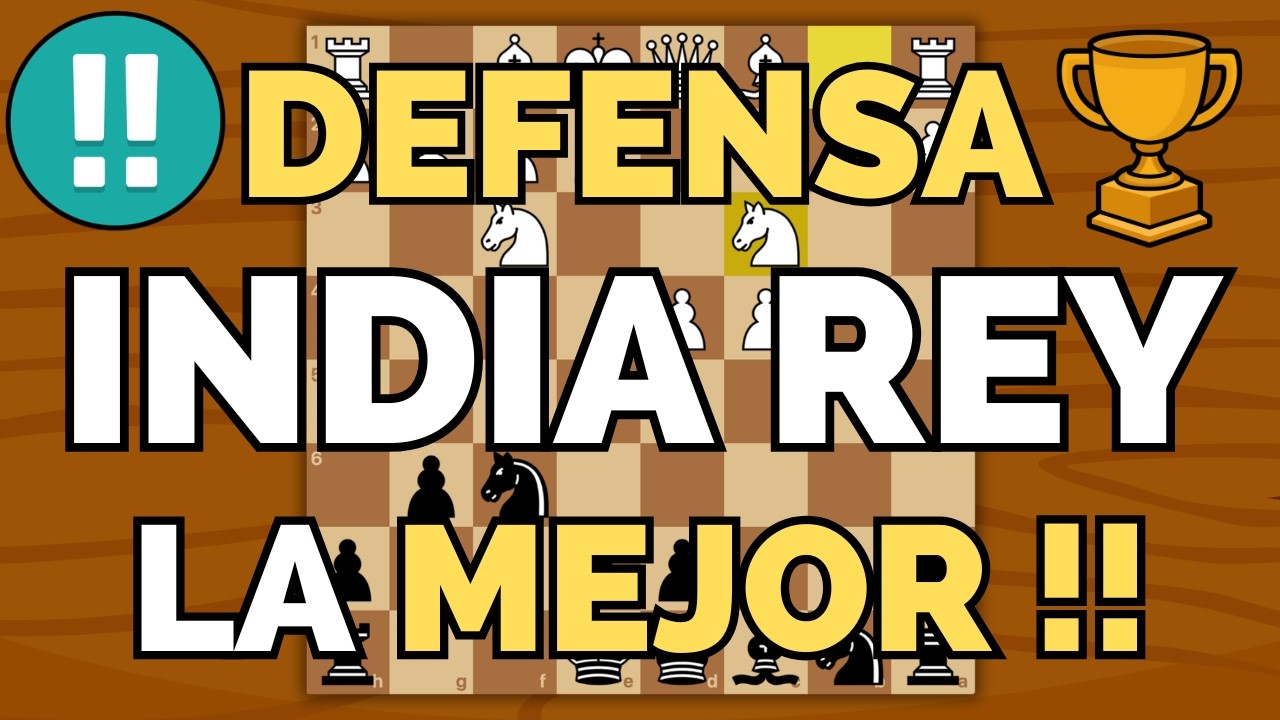 LA MEJOR APERTURA para GANAR en AJEDREZ😱🏆 (India de Rey Agresiva)