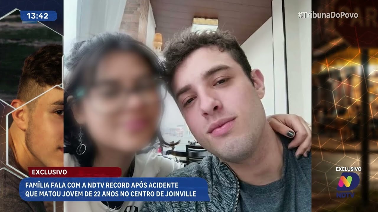 Família fala com a NDTV RECORD após acidente que matou jovem de 22 anos no Centro de Joinville
