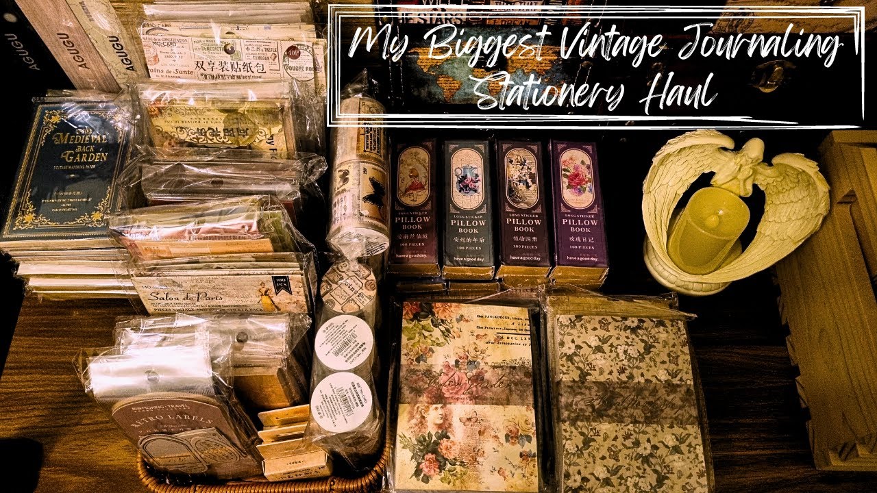ASMR | BIGGEST Vintage/Retro Journaling Stationery Haul!😍 | Unboxing & Organizing | TAOBAO #2 | 2022