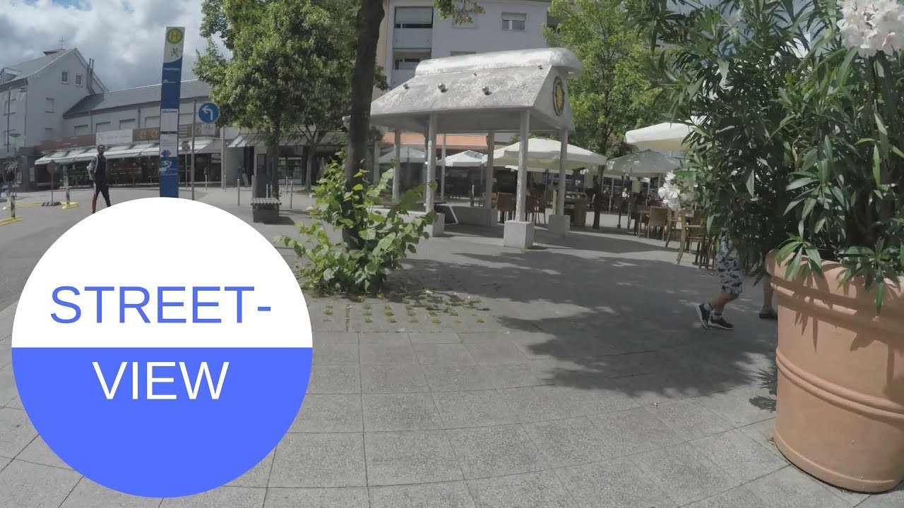 STREET VIEW in der Innenstadt von Bruchsal in GERMANY