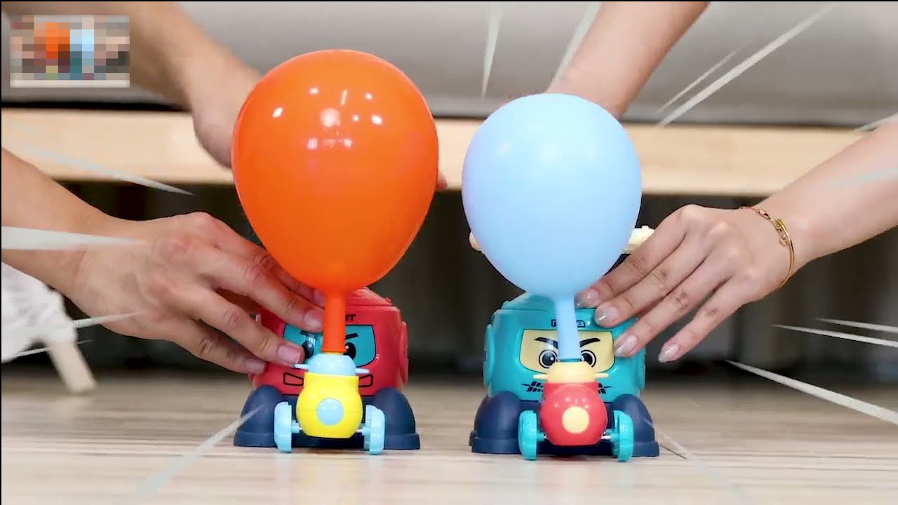 NEXTAKE Balloon Powered Car Balloon Pump Toy Air Aerodynamics Balloon Power Racer--#00C69