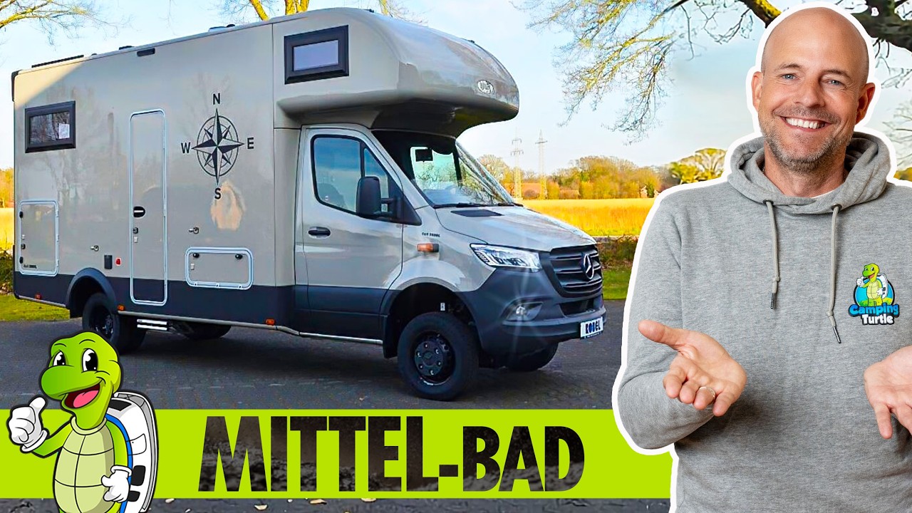 Familienbetrieb WOHNMOBIL in MEISTER QUALITÄT | MERCEDES 4x4 | Mittelbad | Robel Mobil K 700 HLB