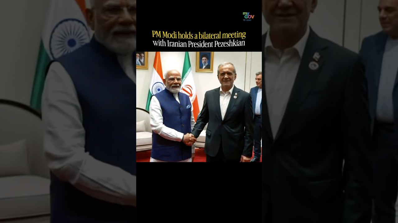 PM Modi Meets Iran President Pezeshkian in Bishkek | Bilateral Talks