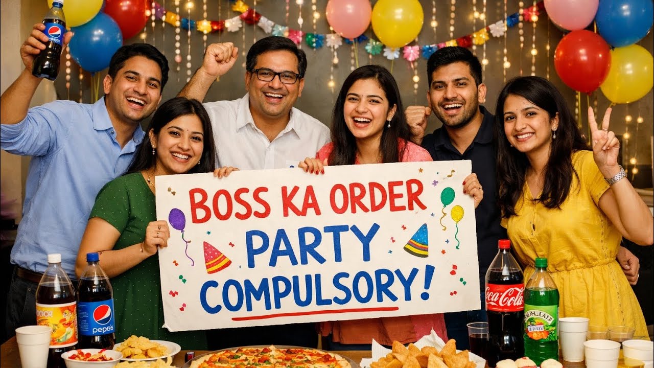 BOSS KA ORDER..... PARTY COMPULSORY!
