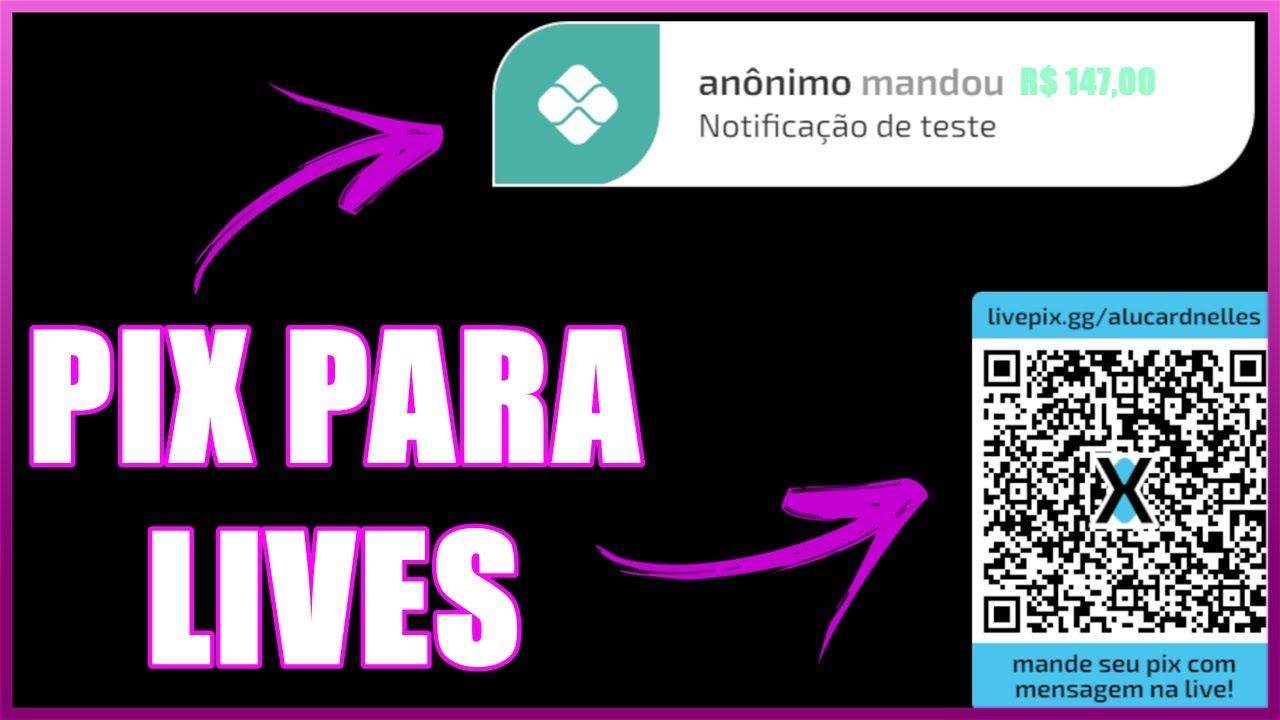 COMO COLOCAR QR CODE PARA RECEBER PIX EM LIVES