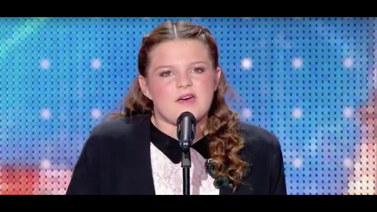 Océane amazing young girl sings Edith PIAF ! France's Got Talent 20th october 2015