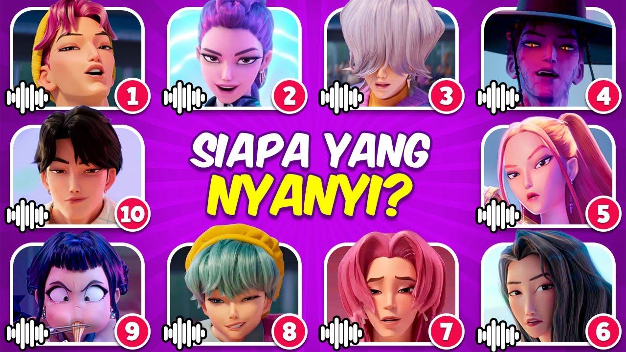 Demon Hunters KPop 2025 dari Lagu & Suara 🎙️🎵🔥 Huntrix, Saja Boys, Soda Pop