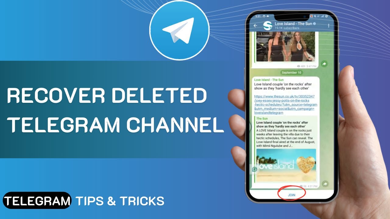 How To Recover Deleted Telegram Channel