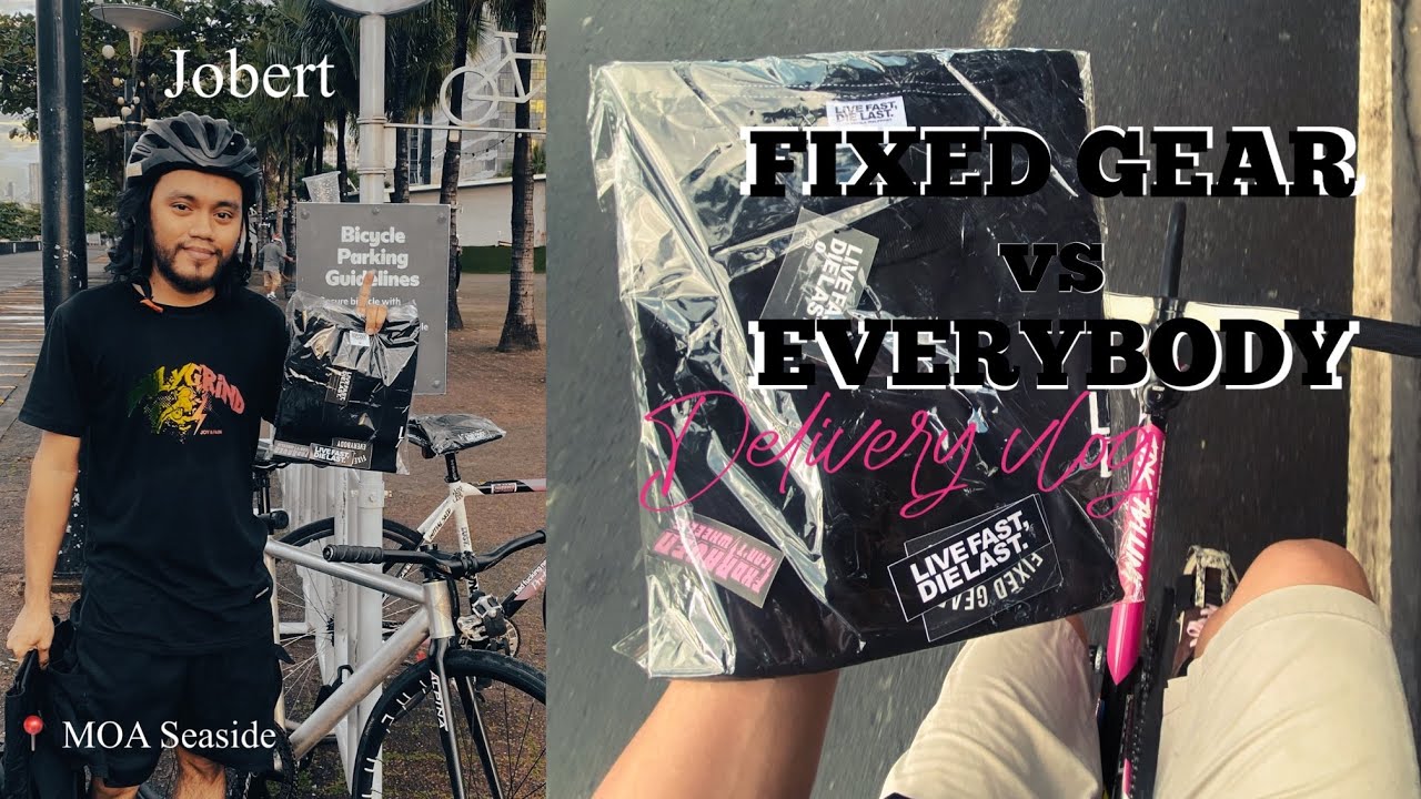 Fixed Gear vs Everybody shirt DELIVERY vlog (mini vlog)