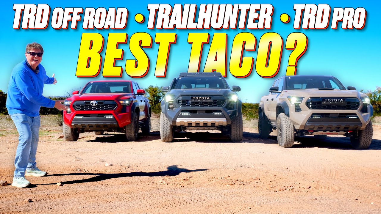 One Of These Tacomas Really Stands Out - 2026 Toyota Tacoma TRD Off Road vs Trailhunter vs TRD Pro!