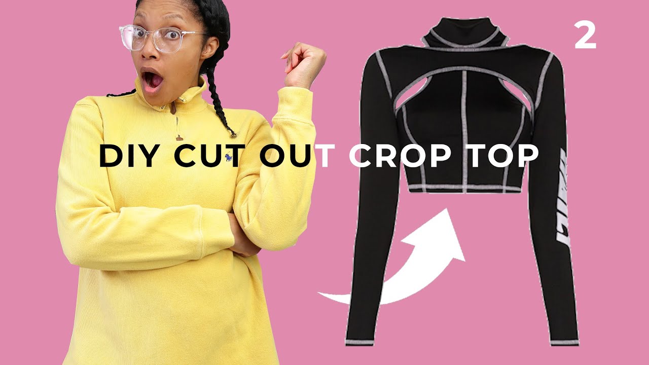 Epic Cut Out Crop Top from Polo Upcycle | Best Thrift Flip Ever!