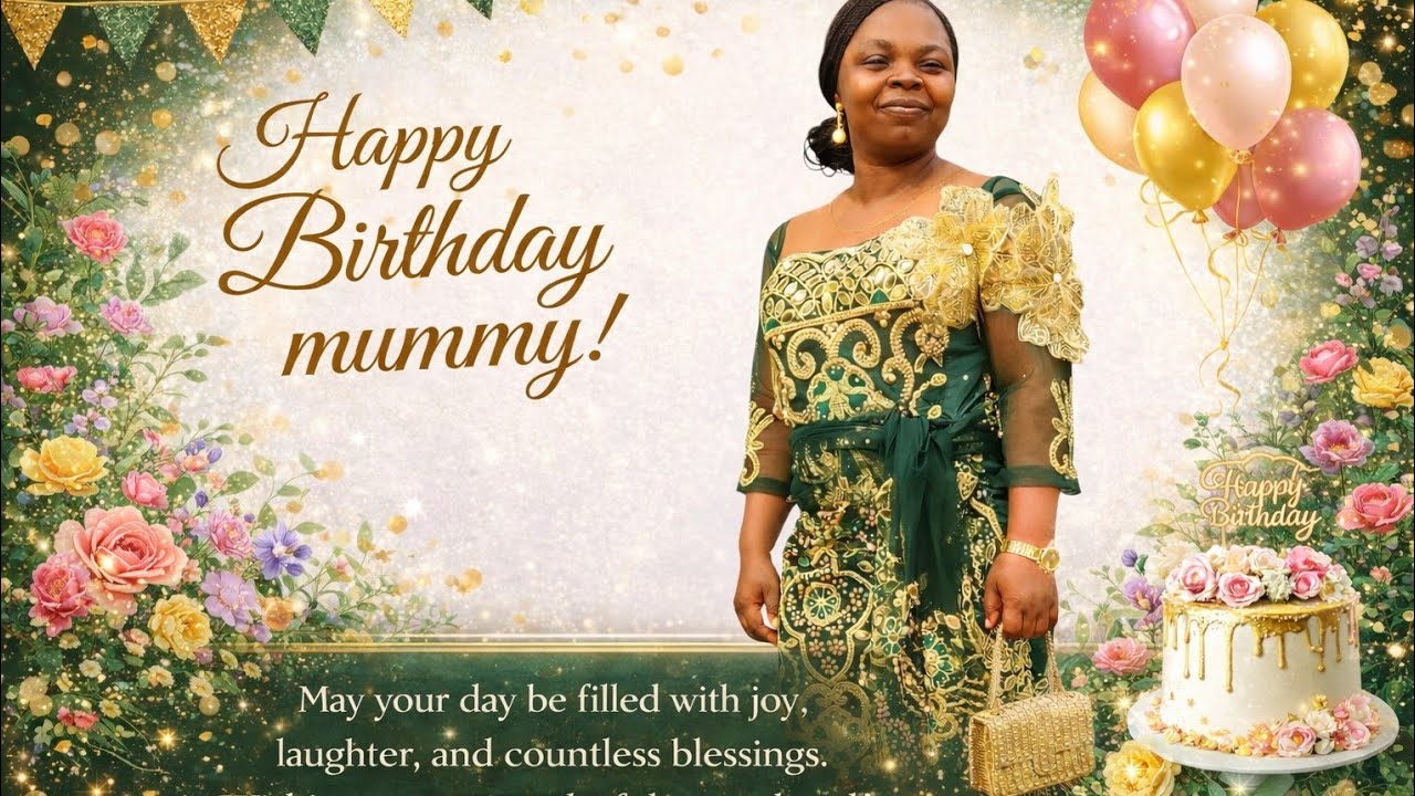 HAPPY BIRTHDAY MUMMY [OUR DEBORAH]