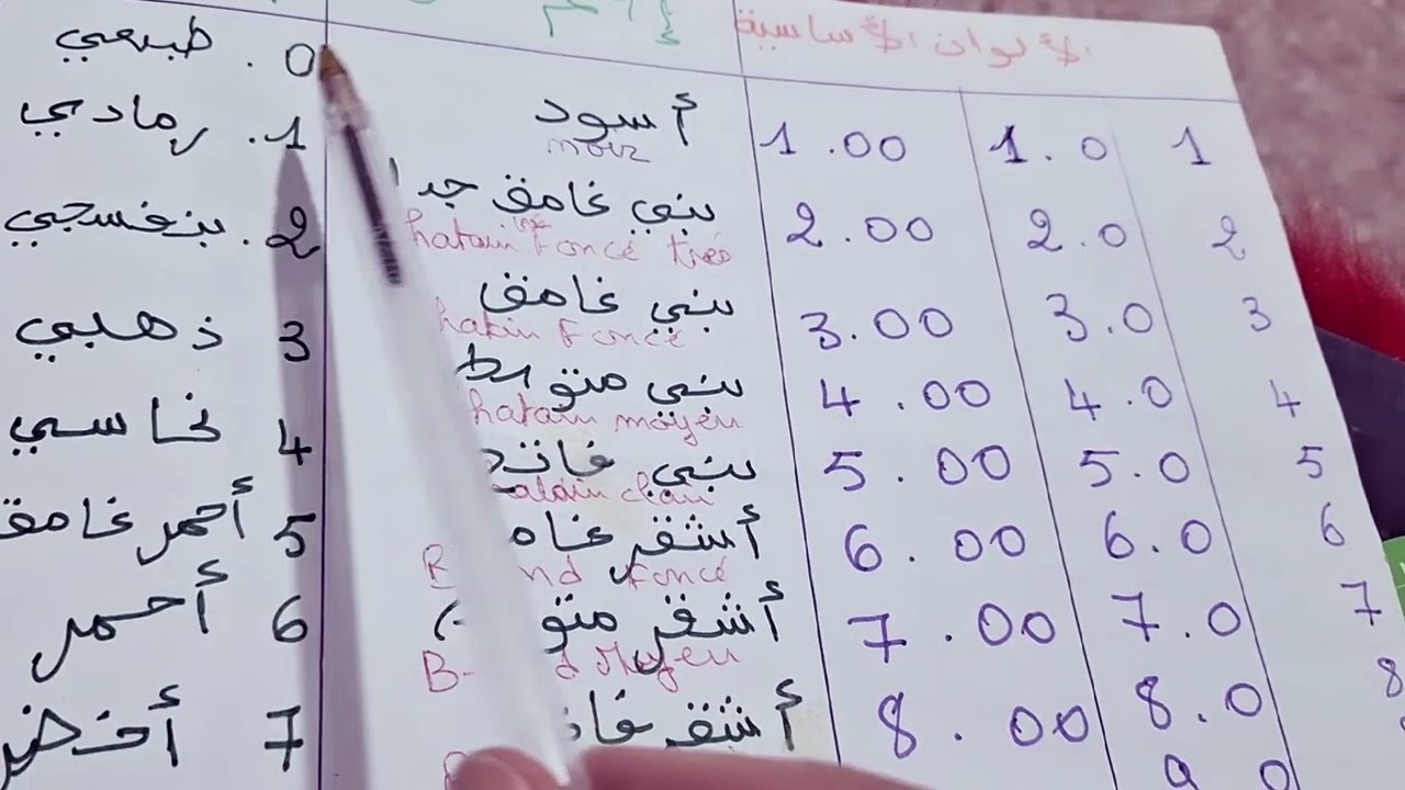 🙋‍♀️الدرس الثاتي في تعليم صباغة الشعر للمبتدئين (apprentissage  coloration pour les débutants)
