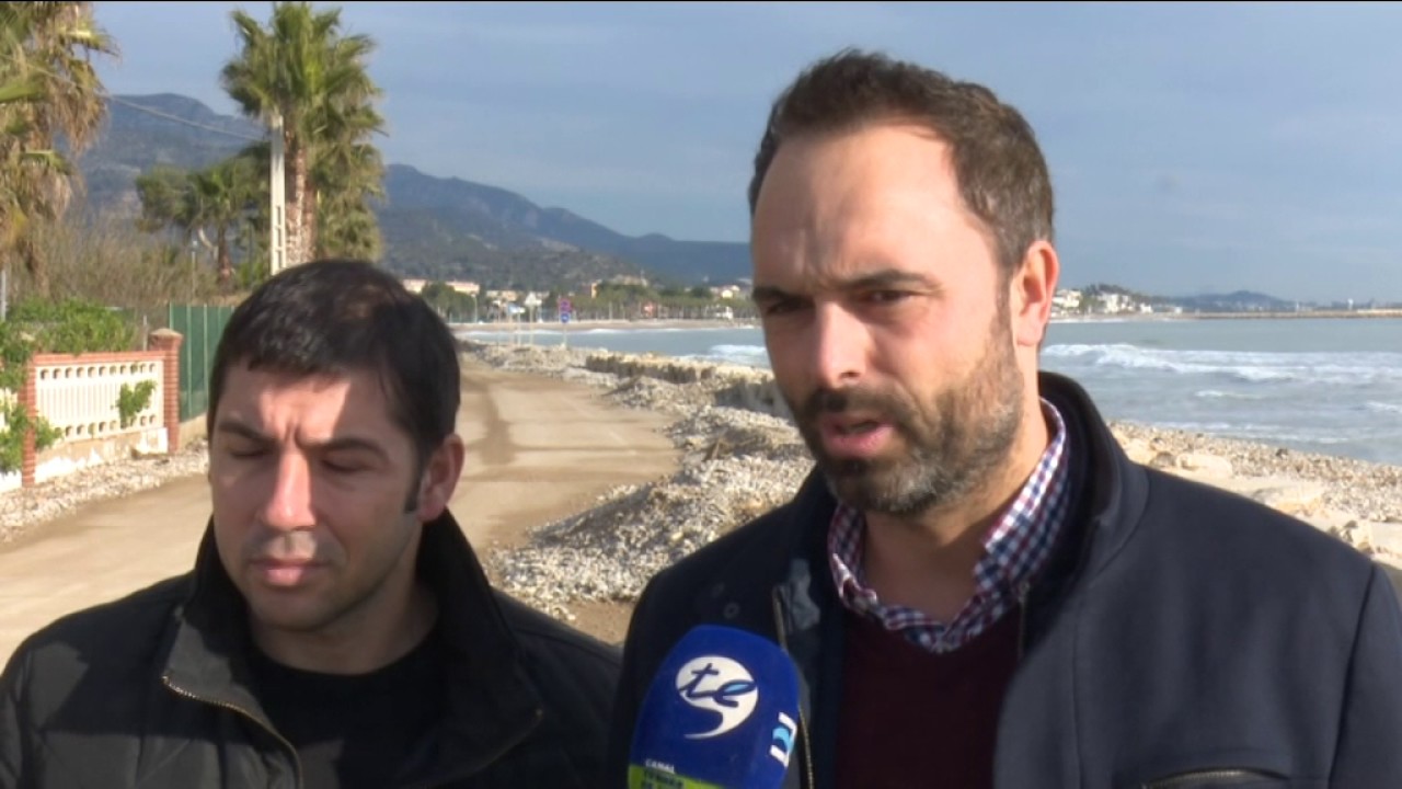 El temporal causa greus desperfectes a Les Cases d'Alcanar