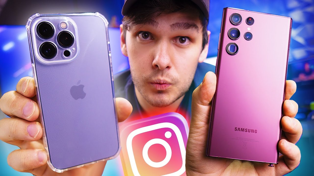 QUAL É MELHOR NO INSTAGRAM? IPHONE 13 PRO vs SAMSUNG GALAXY S22 ULTRA [COMPARATIVO]