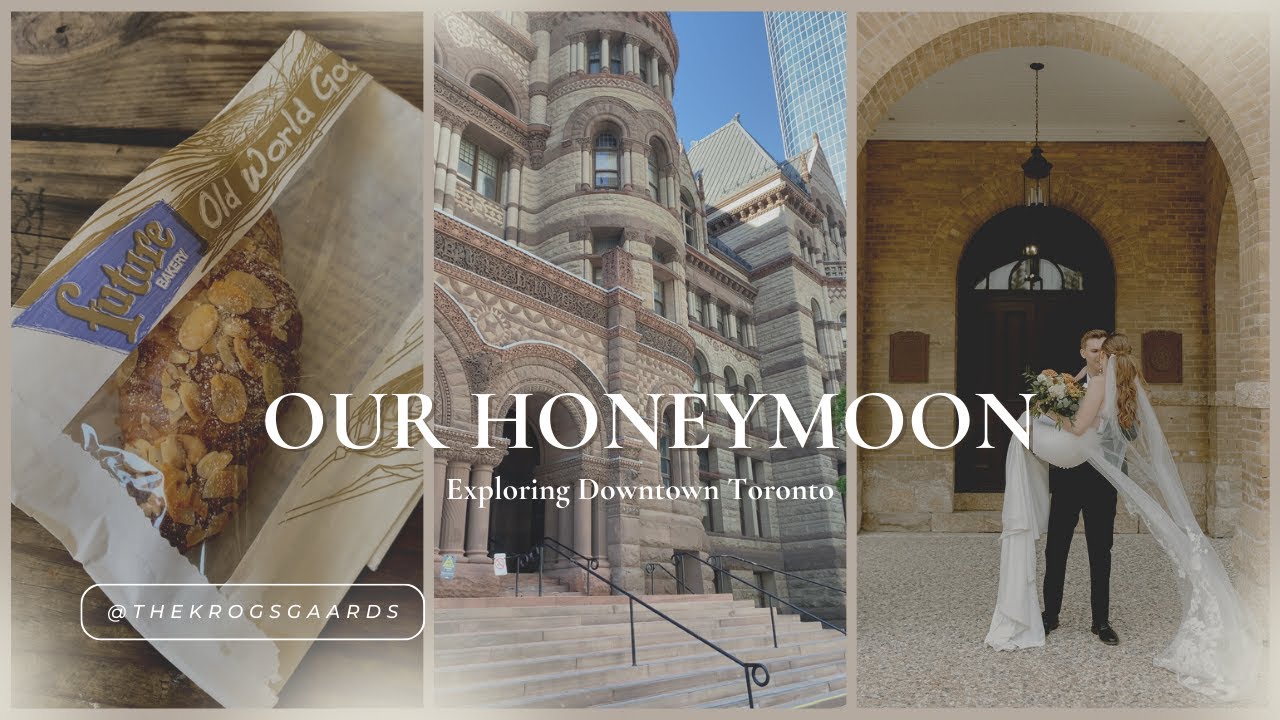OUR HONEYMOON | exploring downtown toronto, CN tower, ripley's aquarium, + the toronto islands