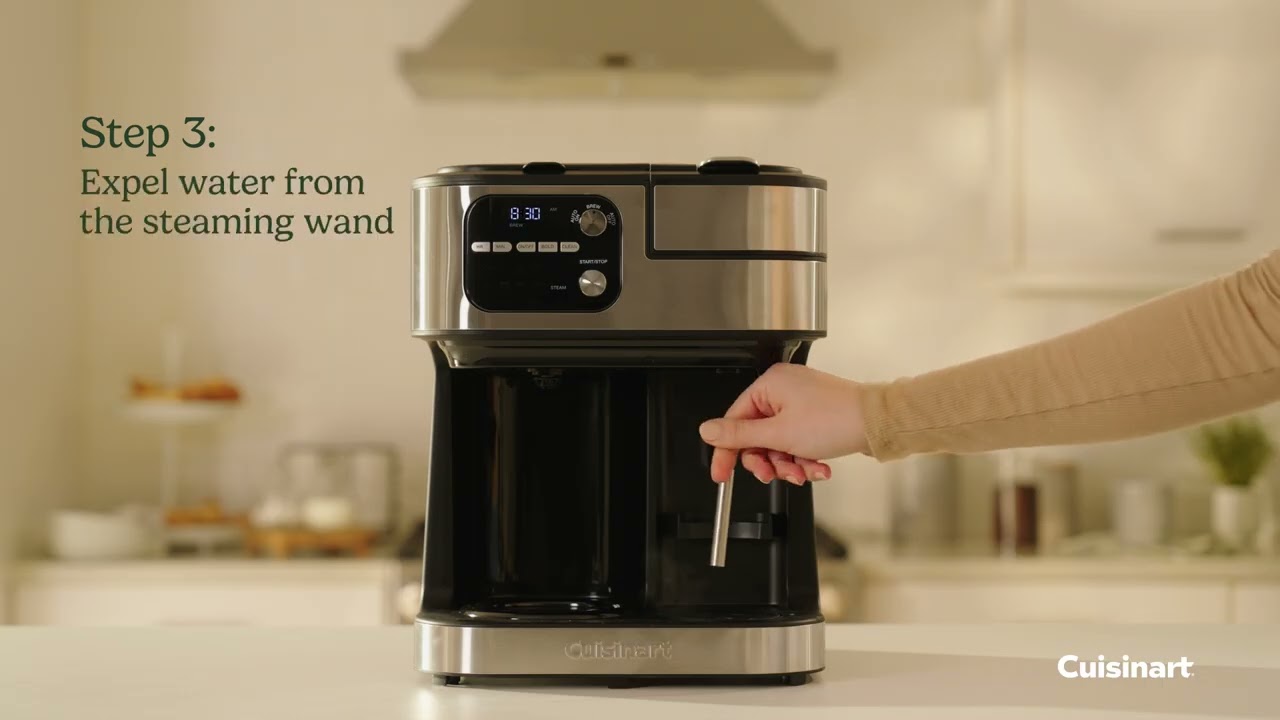 Как очистить паровую трубку | Кофеварка Cuisinart® Coffee Center® Barista Bar 4-в-1