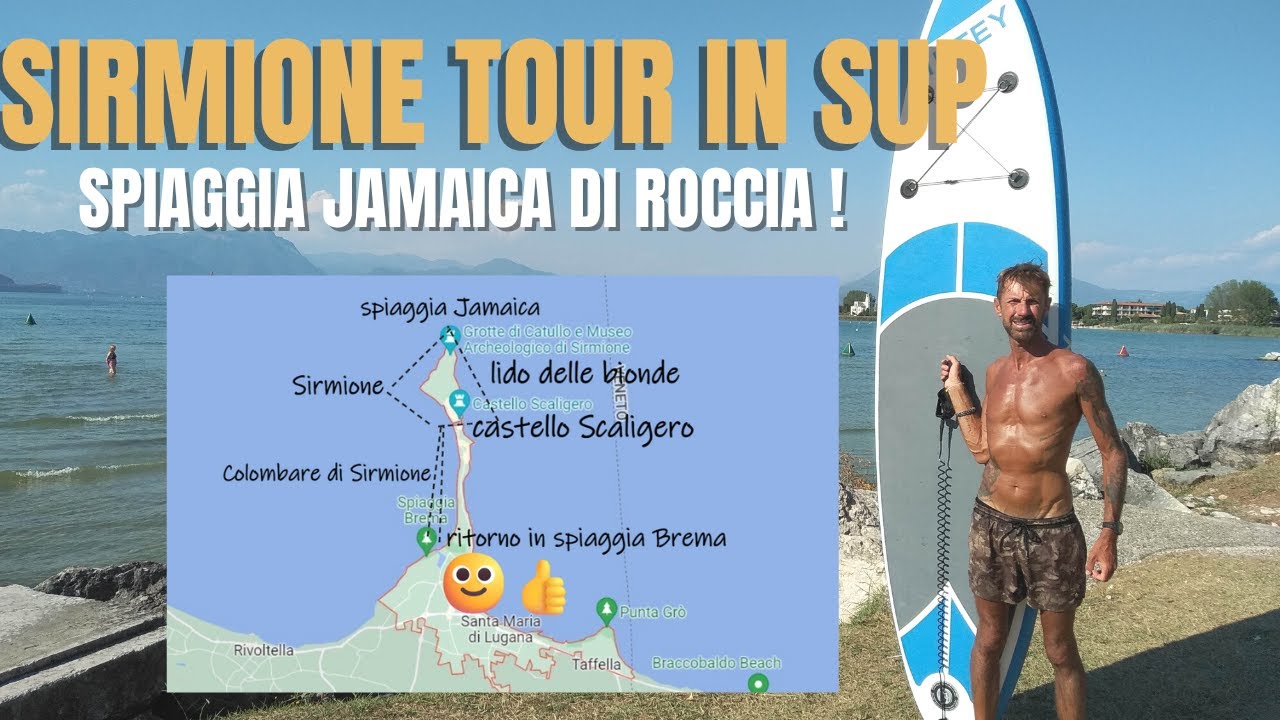 LAGO DI GARDA, SIRMIONE GIRO IN SUP