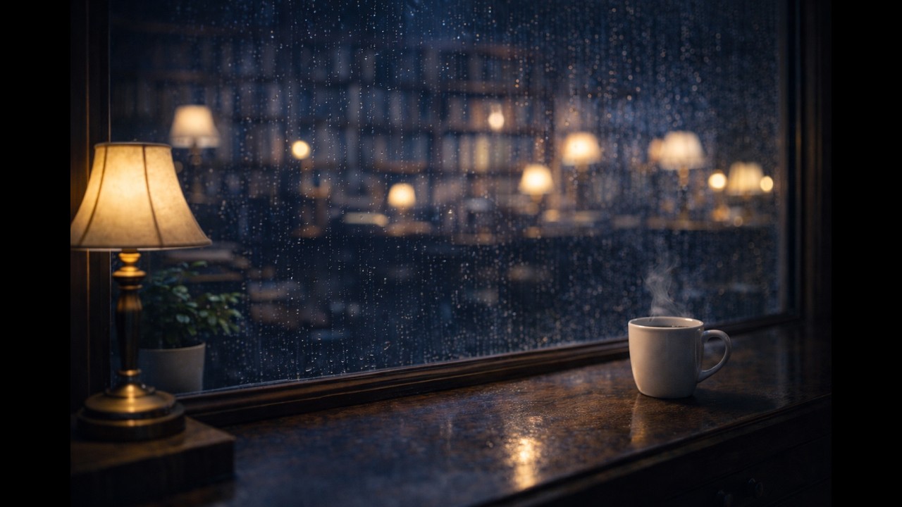 Deep Focus Study Room 🌙 Calm Night Atmosphere for Studying & Concentration (1 Hour 34 Minutes)