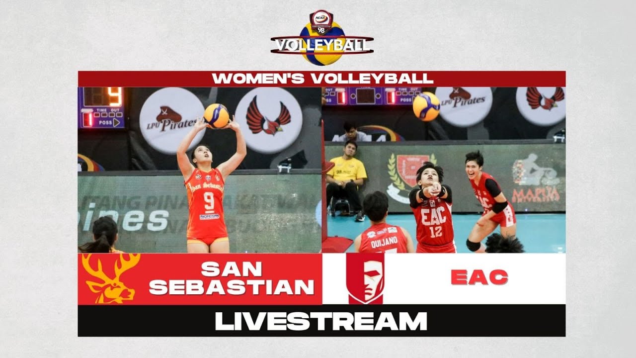 NCAA Season 98 | San Sebastian vs. EAC (Women's Volleyball) | LIVESTREAM