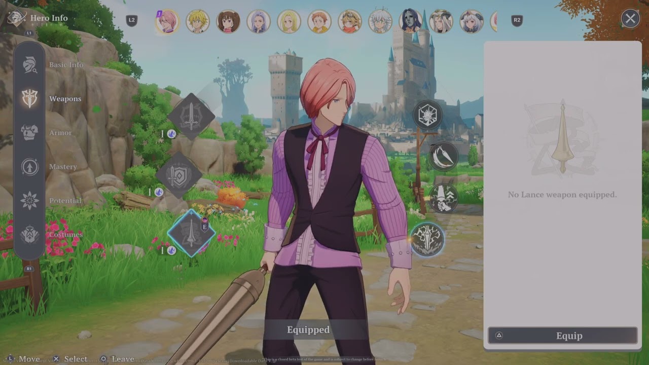 (Beta Test) The Seven Deadly Sins: Origin Gilthunder Showcase Lance