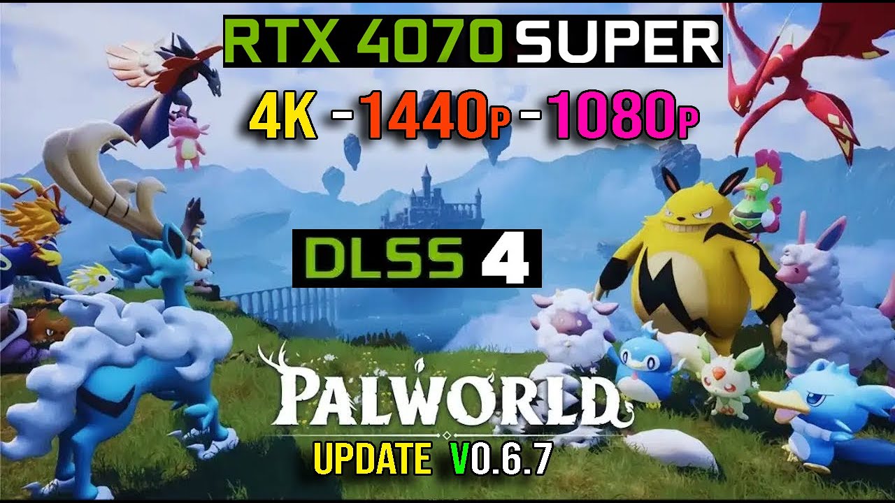 Palworld NEW Update v0.6.7 - PC Gameplay / Benchmarks | 4K | 1440p | 1080p | RTX 4070 SUPER | DLSS 4