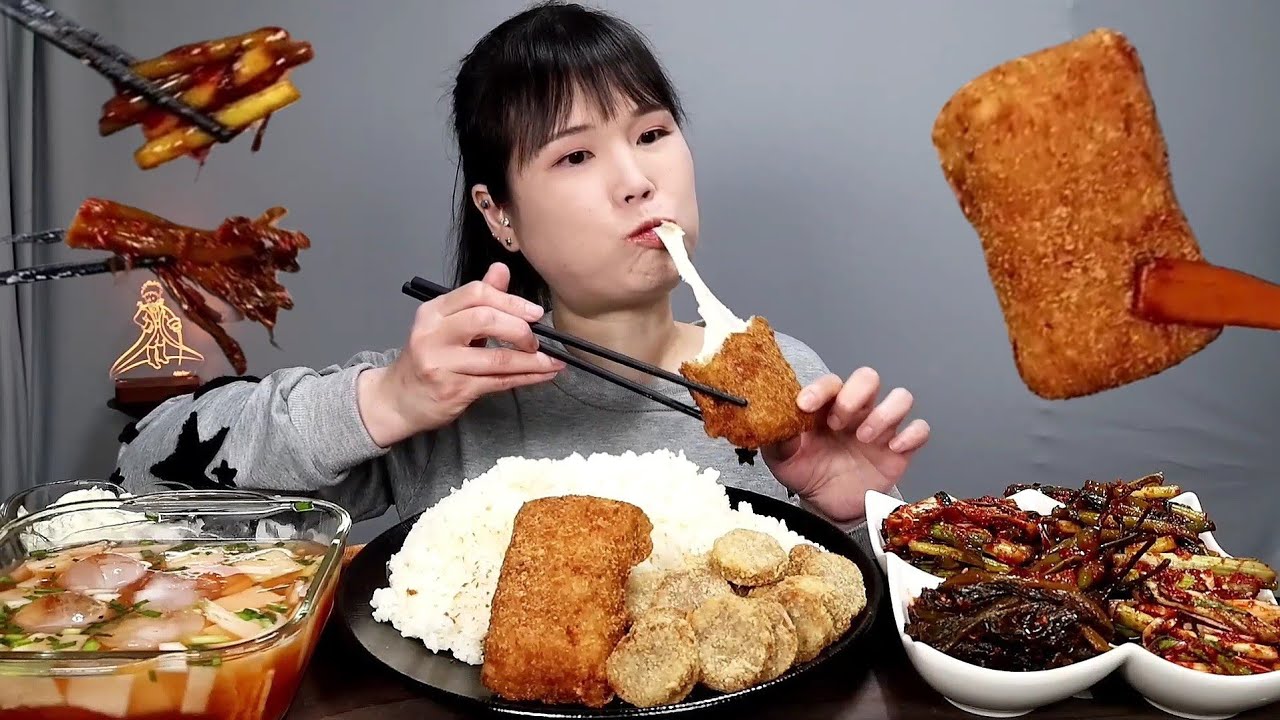 Скучные, кимчи, свинины, мукбанг
