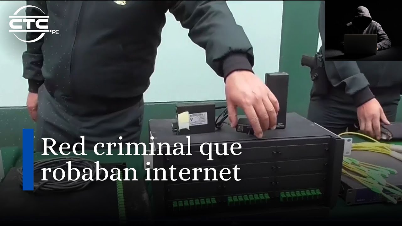 Red criminal que robaban internet