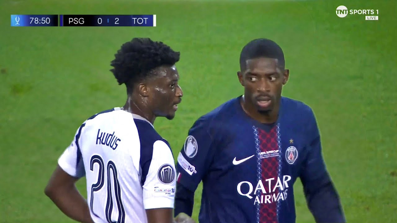 Mohammed Kudus vs PSG | UEFA SUPERCUP | INSANE SKILLS 🔥