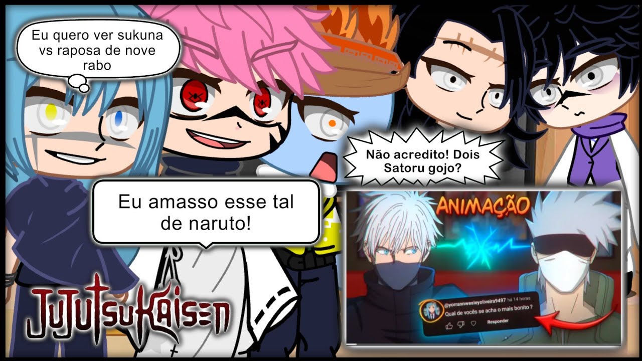 Jujutsu kaisen Vilões react KAKASHI E GOJO RESPONDERAM AS PERGUNTAS DOS FÃS! VOICE makers