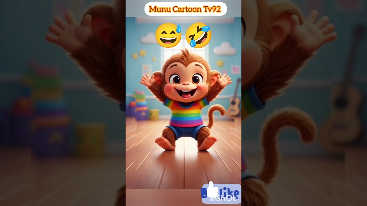 Baby Monkey Dance 🐒💃 | Kids Cartoon Fun Shorts